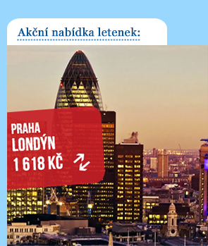 Zpáteční letenka Praha - Londýn od 1 600 Kč Zpáteční letenka Praha - Londýn od 1 600 Kč