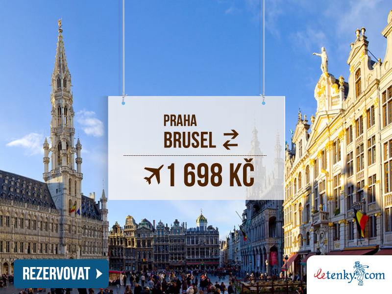 Zpáteční letenka Praha – Brusel od 1 698 Kč