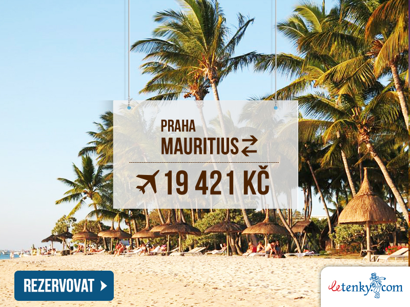 Zpáteční letenka Praha - Mauritius od 19 421 Kč