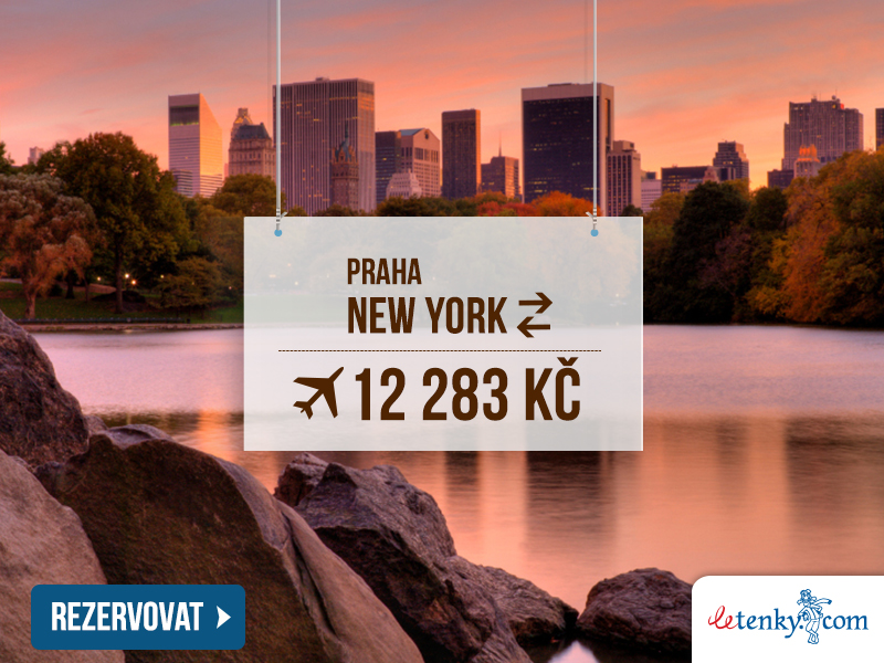 Zpáteční letenka Praha - New York od 12 283 Kč