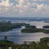 [nádherná finská jezera v okolí Kuopia]