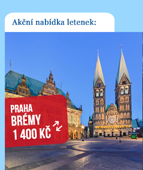 Zpáteční letenka Praha - Brémy od 1 400 Kč