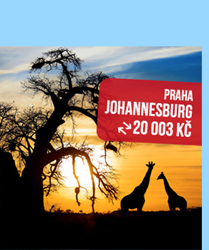 Zpáteční letenky Praha - Johannesburg od 20 003 Kč