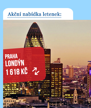 Zpáteční letenka Praha - Londýn od 1 600 Kč