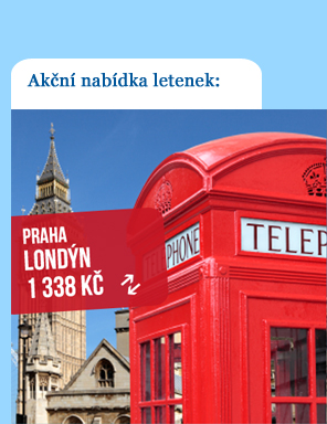 Zpáteční letenky Praha - Londýn od 1 338 Kč