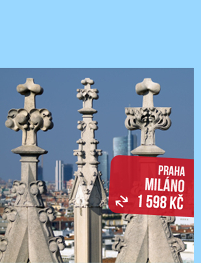 Zpáteční letenky Praha - Miláno od 1 598 Kč