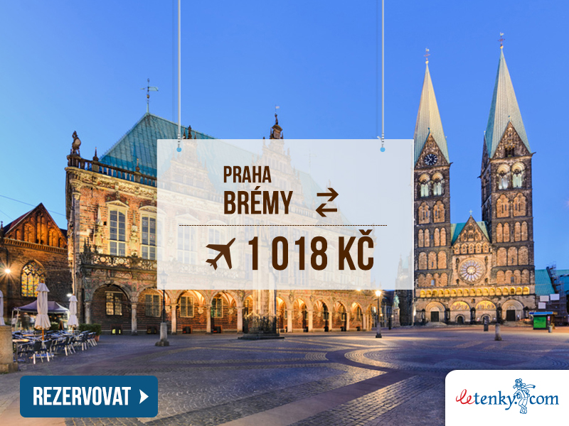 Zpáteční letenka Praha – Brémy od 1 018 Kč