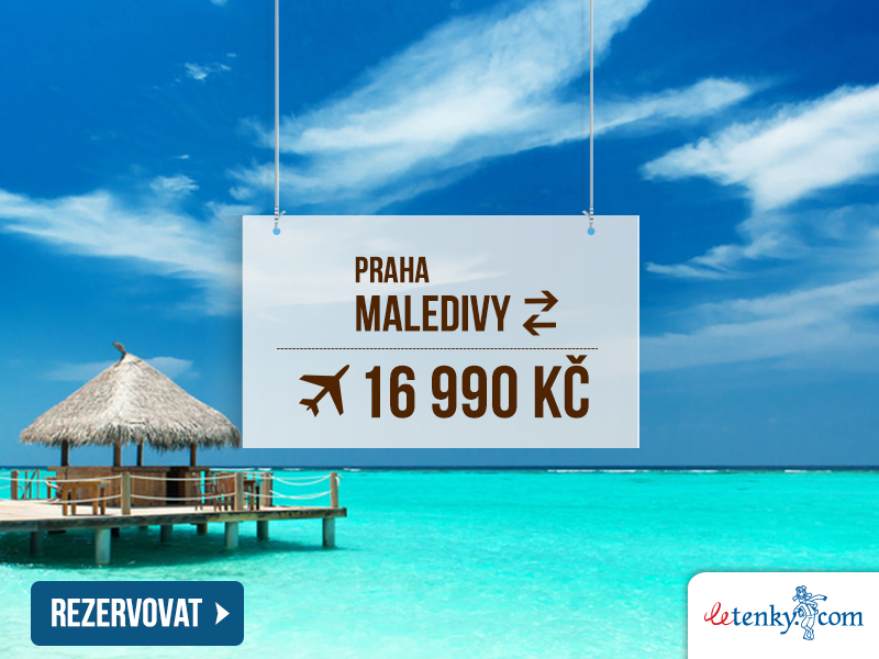 Zpáteční letenka Praha – Maledivy od 16 990 Kč